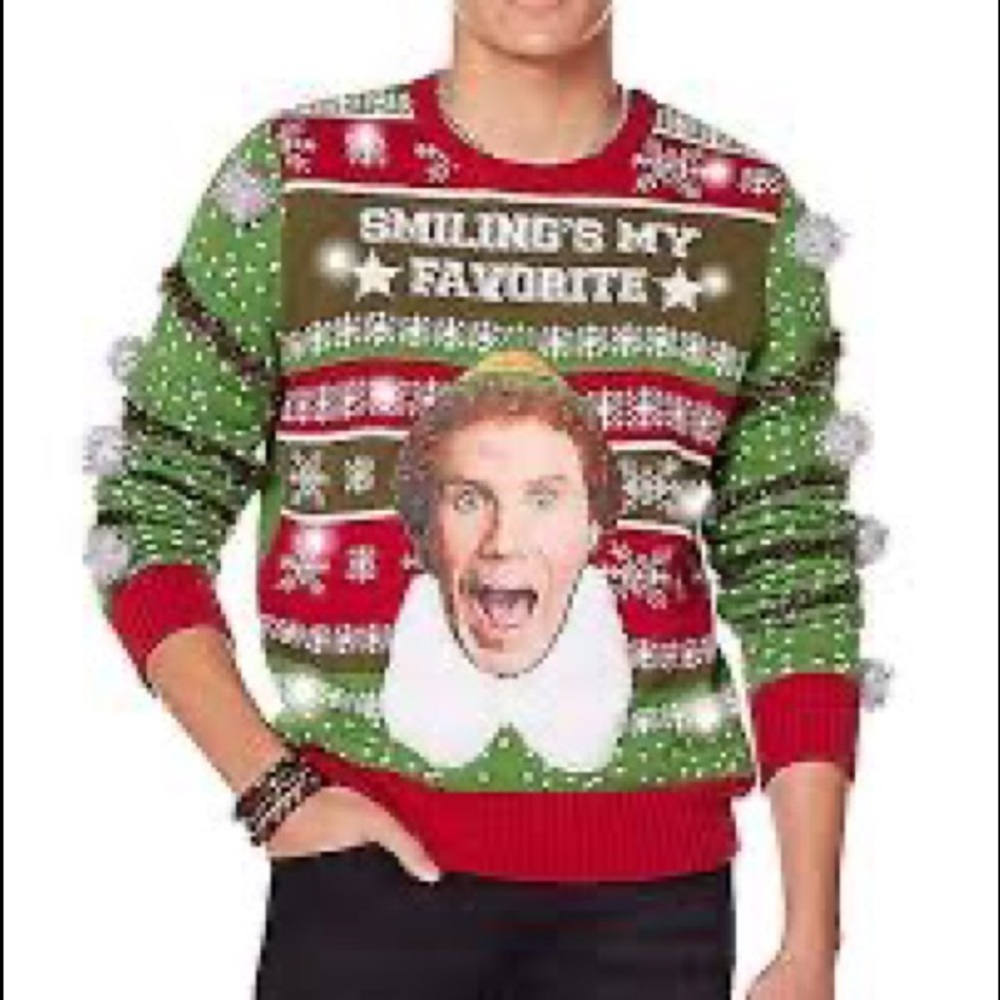 Elf smiling is my favorite Christmas sweater
